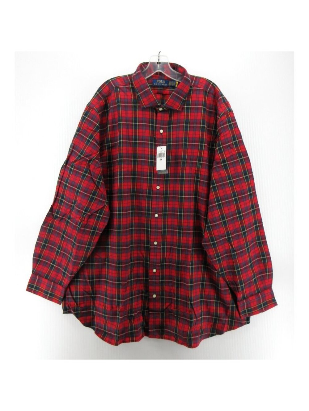 Polo Ralph Lauren Shirt 2XB Big Tartan Plaid Button Down Heritage Pony